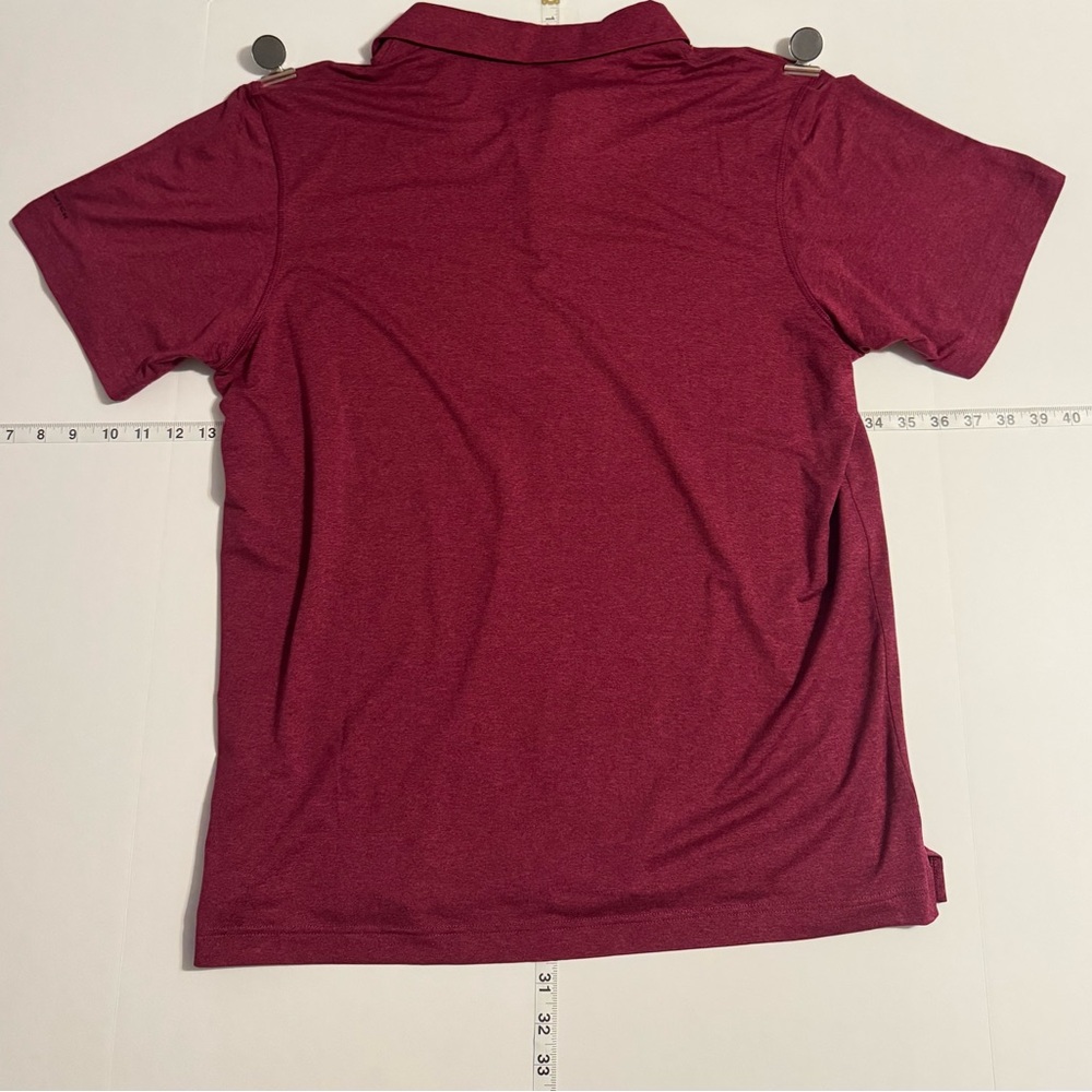 Columbia Men's Burgundy Polo Shirt - Picture 2 of 5